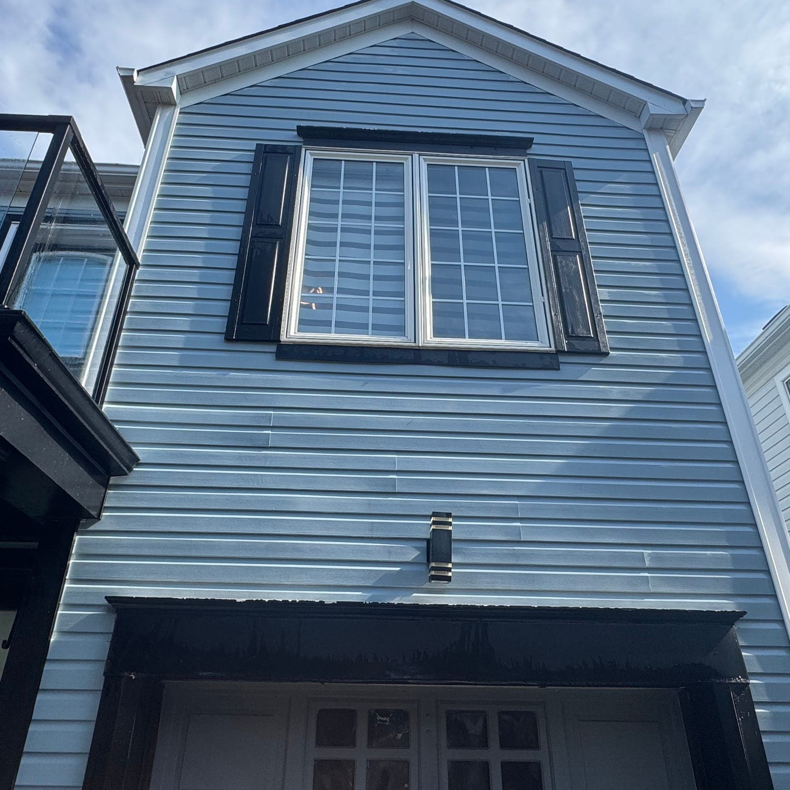 After — Heavy gable streaking wiped clean